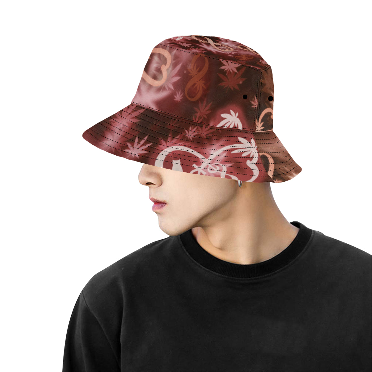 INFINITY RED COSMOS All Over Print Bucket Hat for Men