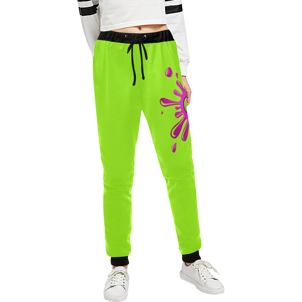 SPLASH OUT FLUO Women's All Over Print Sweatpants (Model L11)