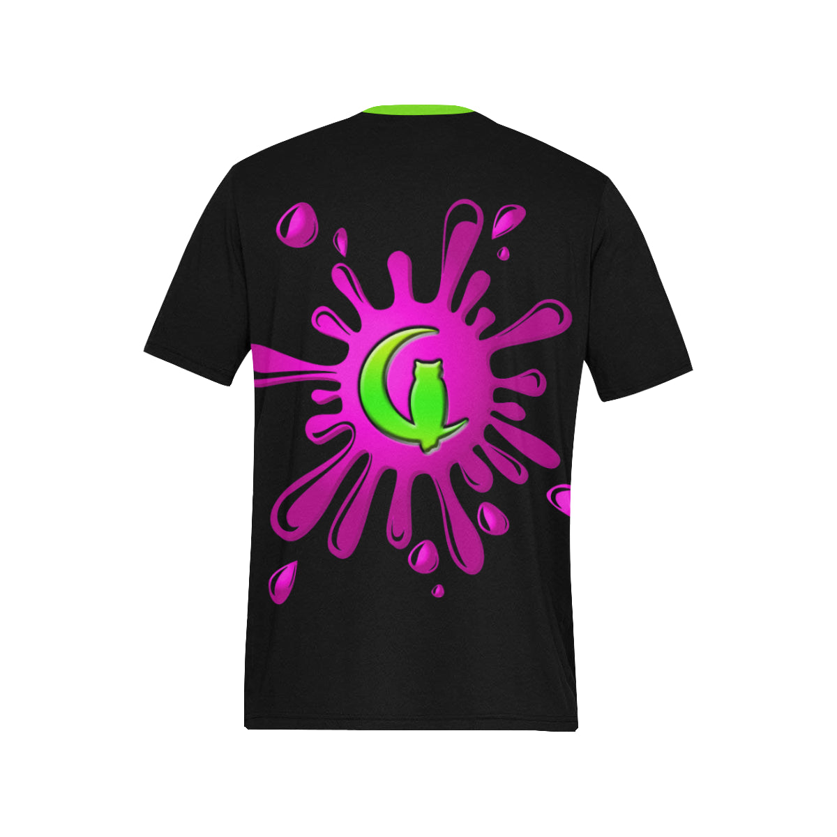 SPLASH OUT BLC Men's All Over Print T-Shirt (Solid Color Neck) (Model T63)