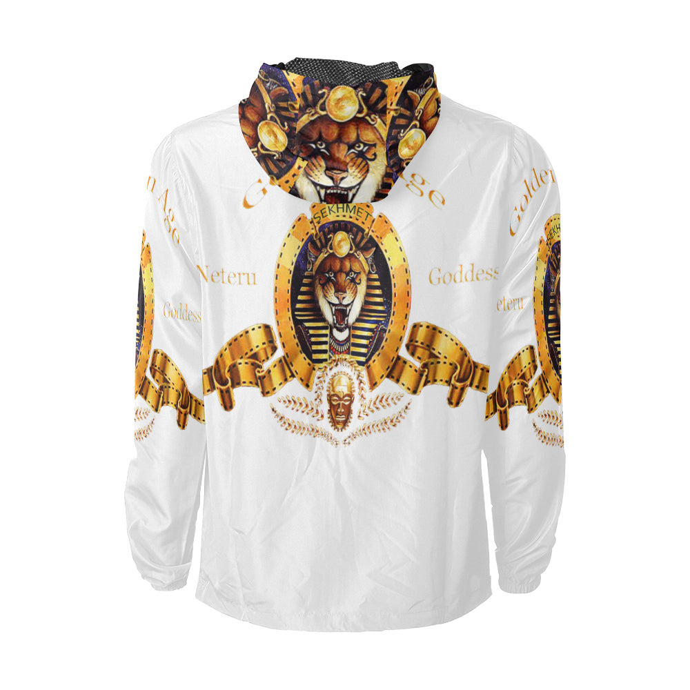 SEKHMET GODDESS WHT Unisex All Over Print Windbreaker