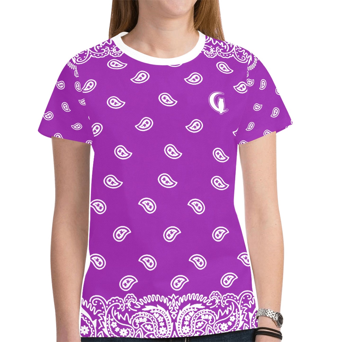 BANDANA FULLY New All Over Print T-shirt for Women