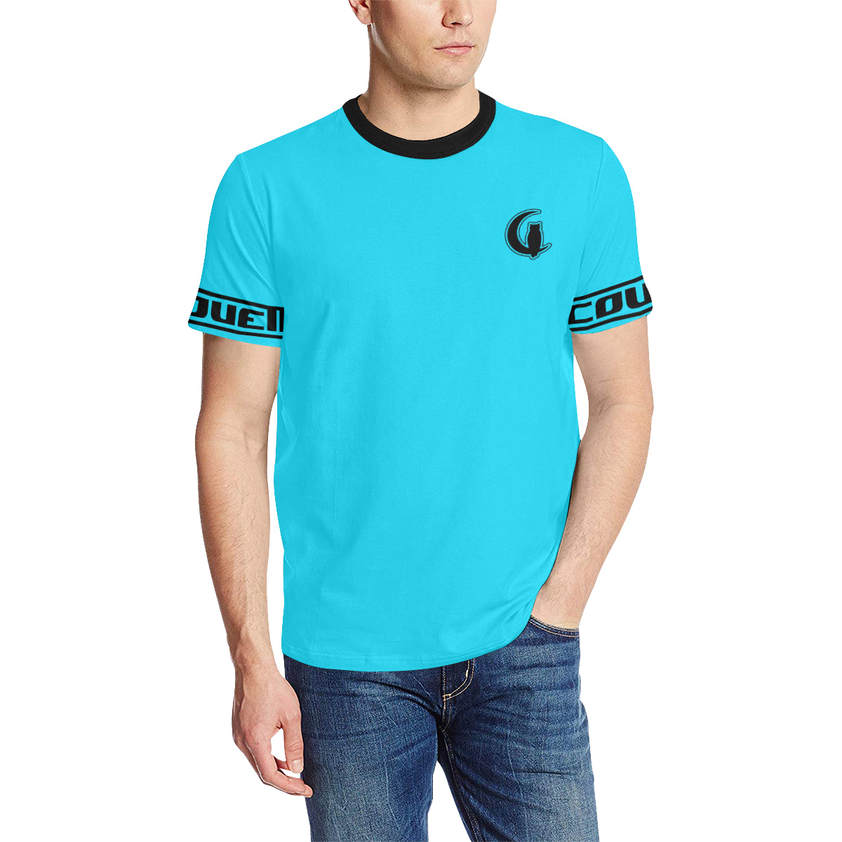 BLACC BORDER TRQSE Men's All Over Print T-Shirt