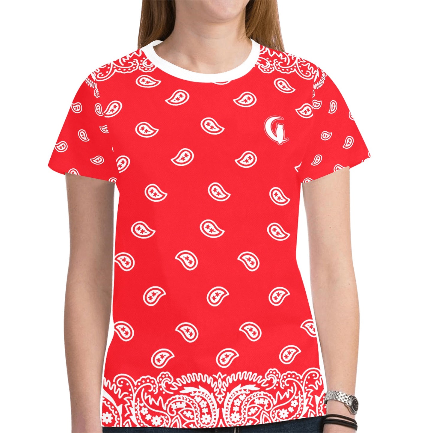 BANDANA FULLY New All Over Print T-shirt for Women