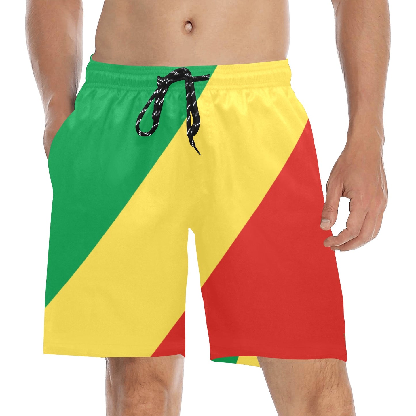 AFRIKA FR Men's Mid-Length Beach Shorts