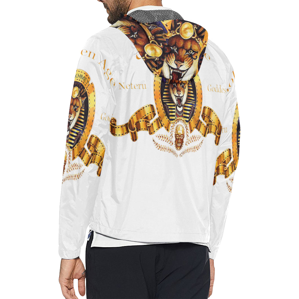 SEKHMET GODDESS WHT Unisex All Over Print Windbreaker
