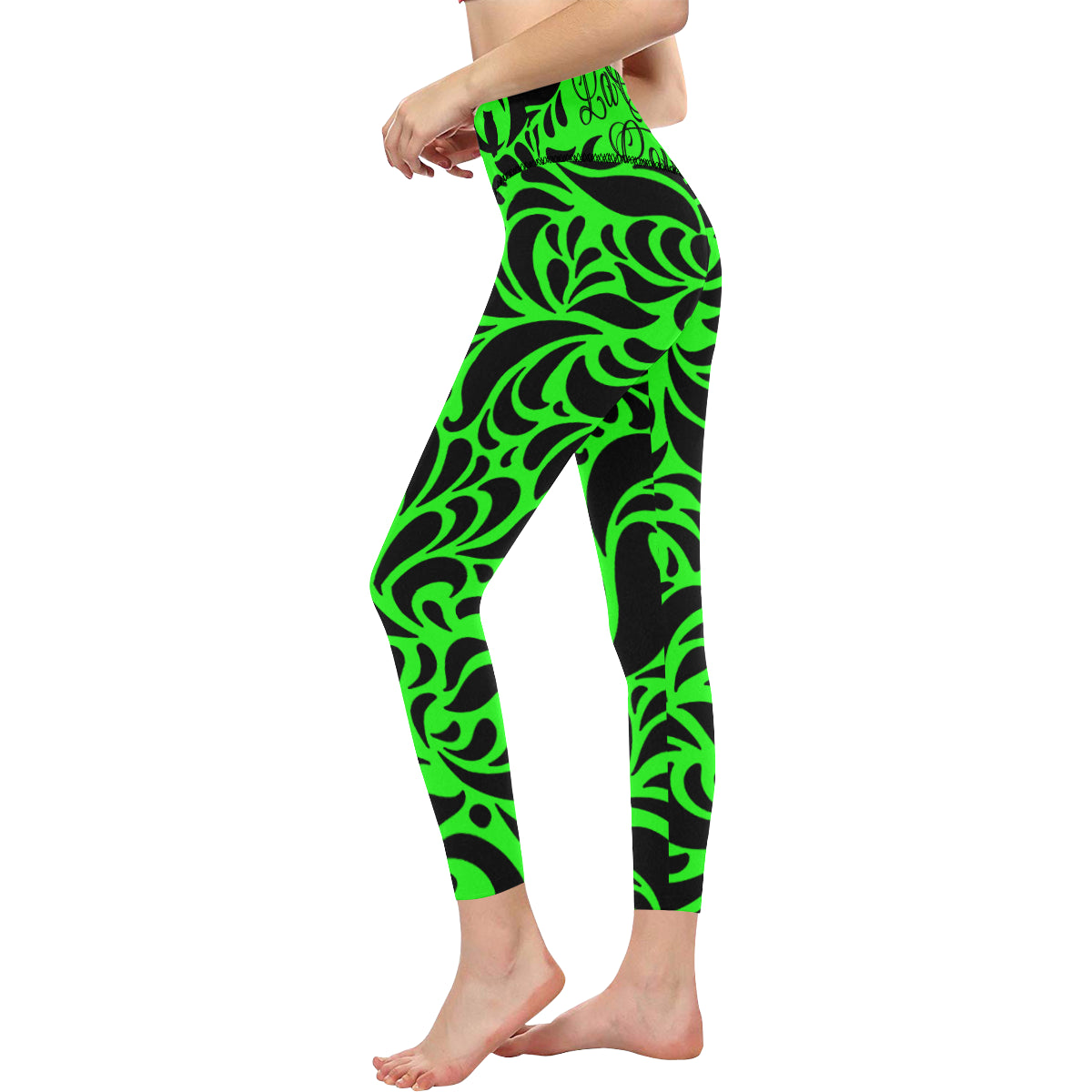 GORGEOUS FLUO All Over Print High-Waisted Leggings
