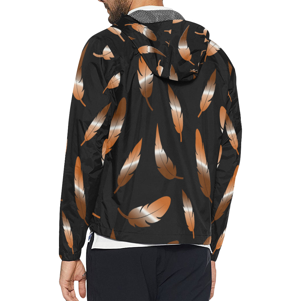 FEATHER COLOR BLCC Unisex All Over Print Windbreaker (Model H23)