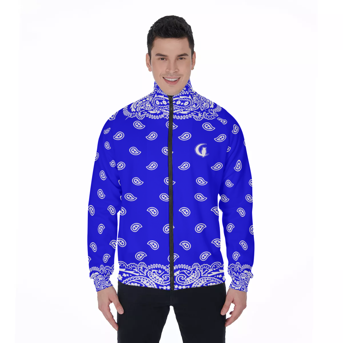 BANDANA FULLY Cs'UP Men's Stand Collar Jacket
