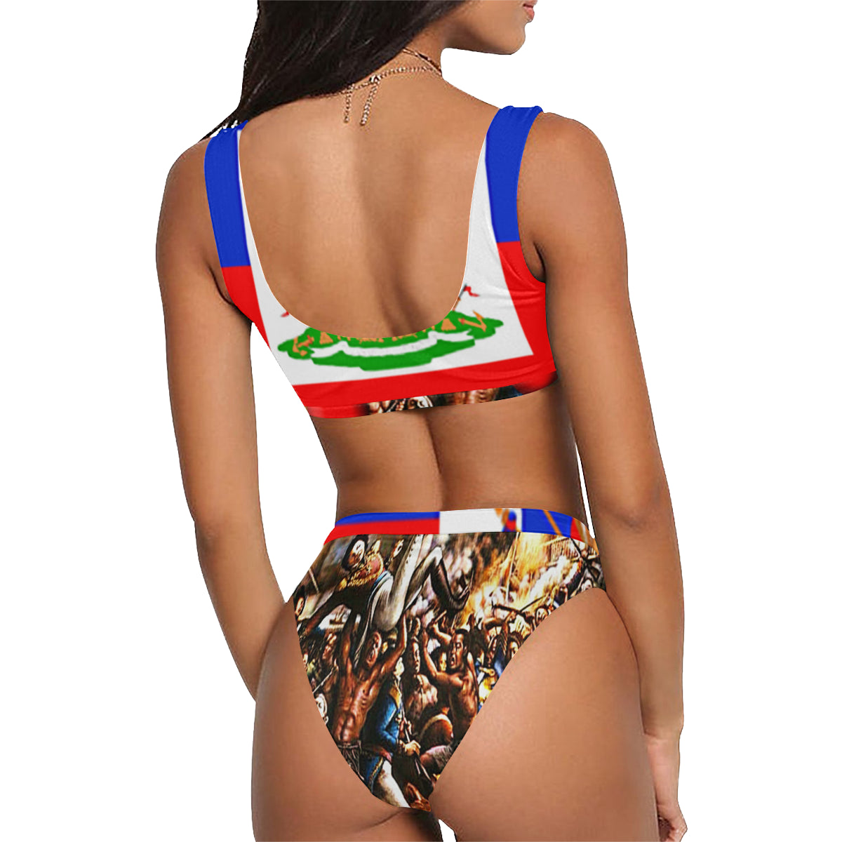 HAITI BOIS CAYMAN Sport Top & High-Waisted Bikini Swimsuit