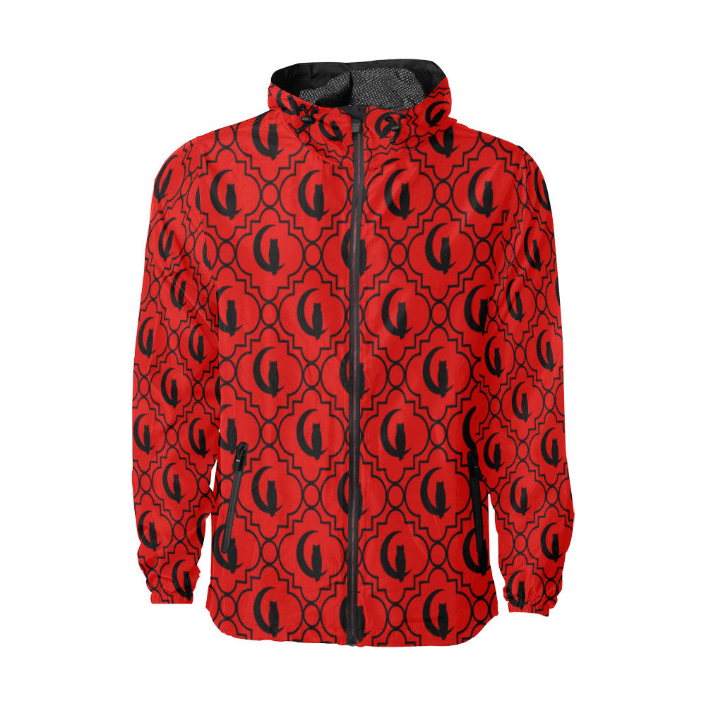 ELEGANCE R BLACC All Over Print Windbreaker for Unisex