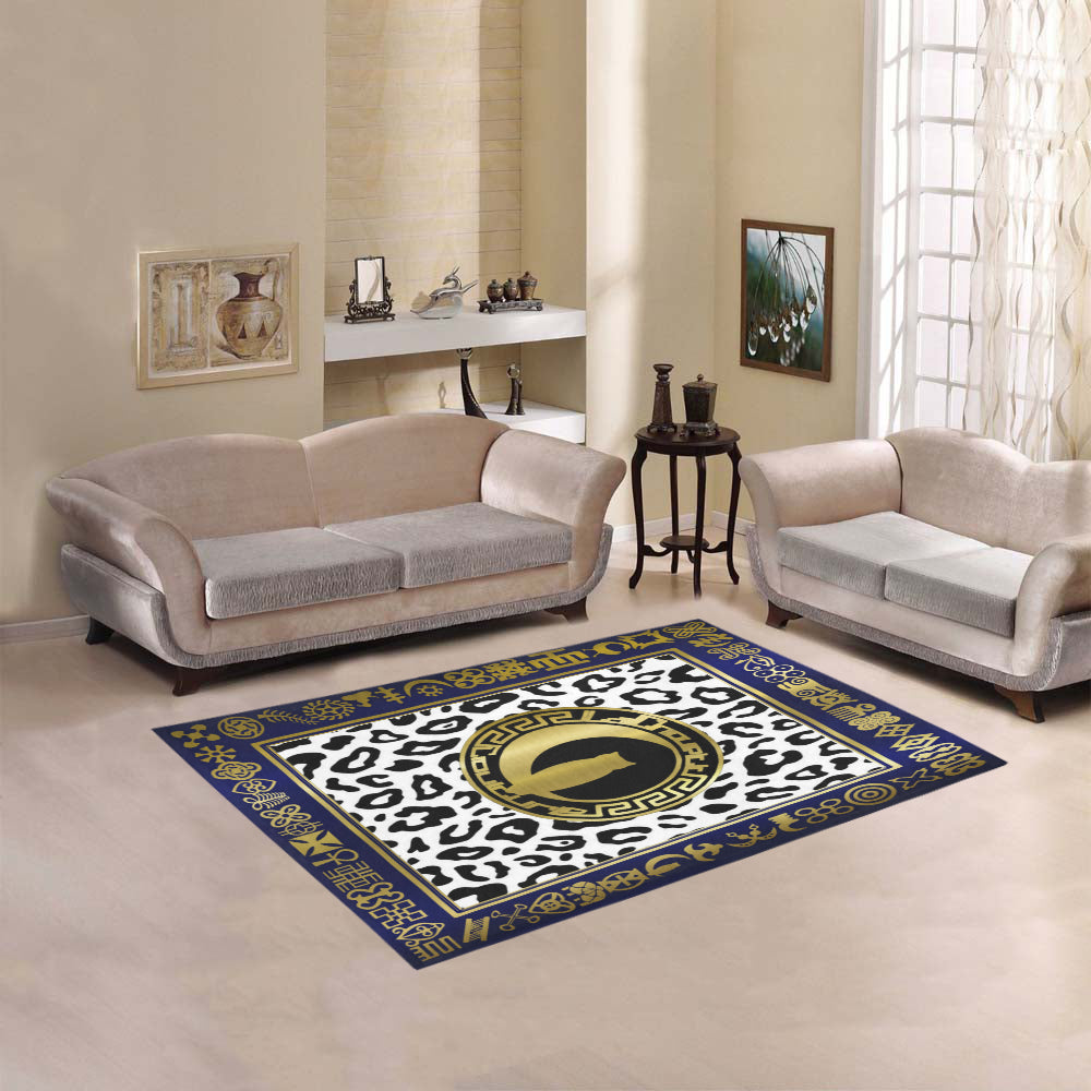 VIP LCC BLUE Area Rug 5'3''x4'