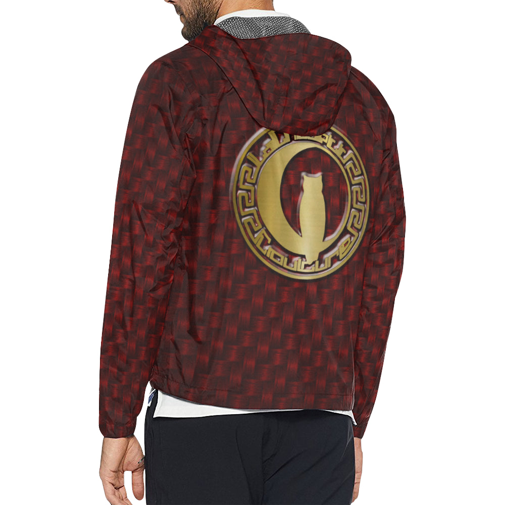 PAGNE RED All Over Print Windbreaker for Unisex