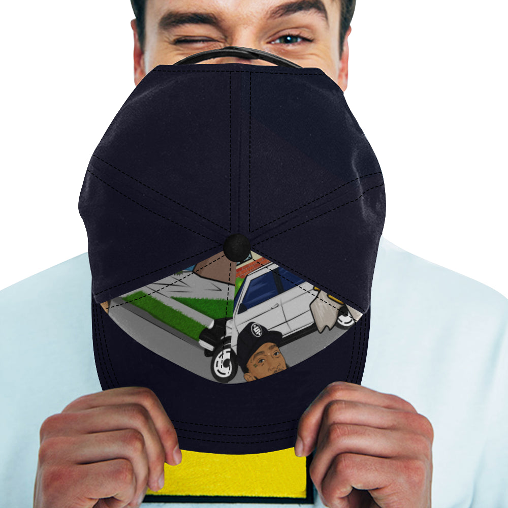 ANGEL OF THE HOOD All Over Print Snapback