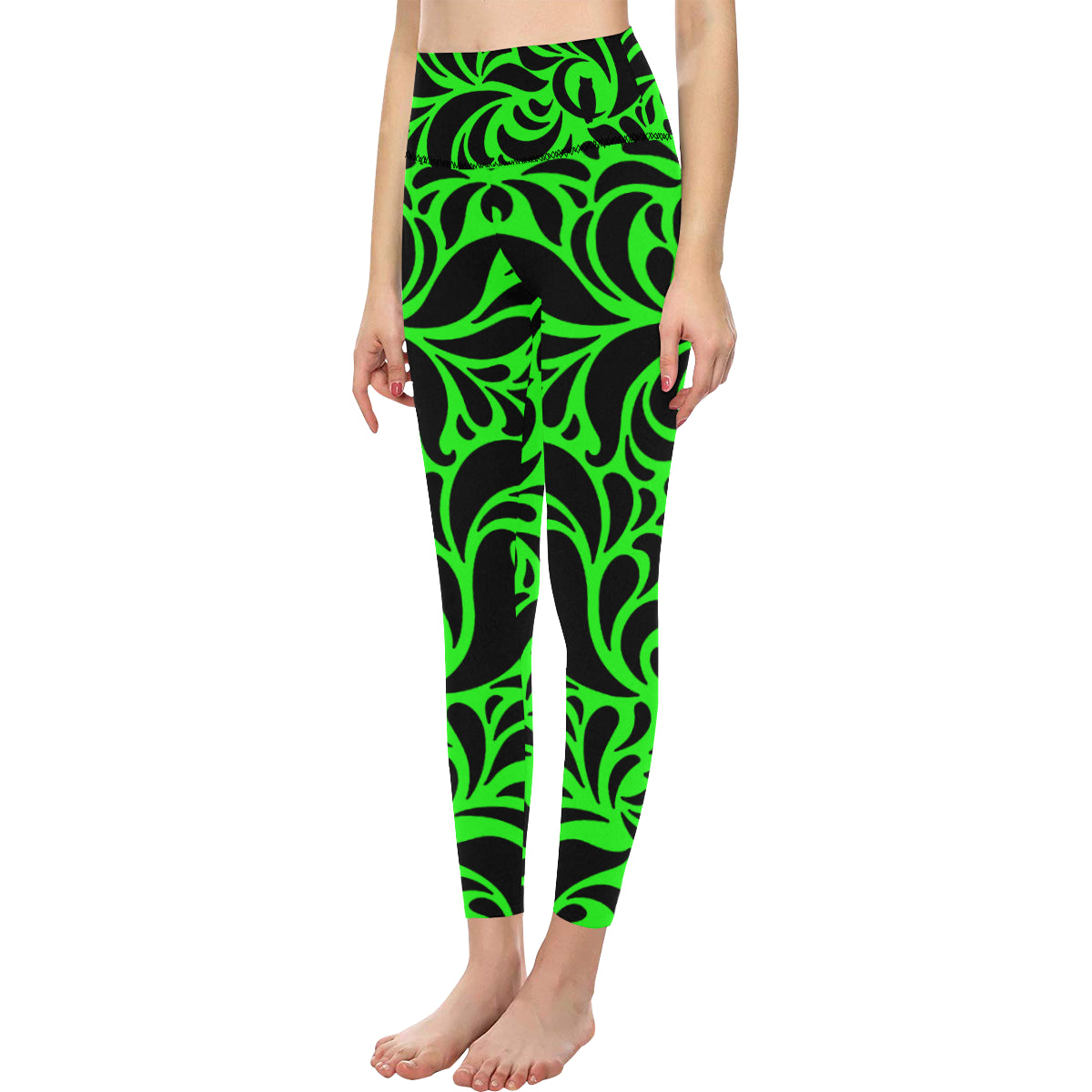 GORGEOUS FLUO All Over Print High-Waisted Leggings