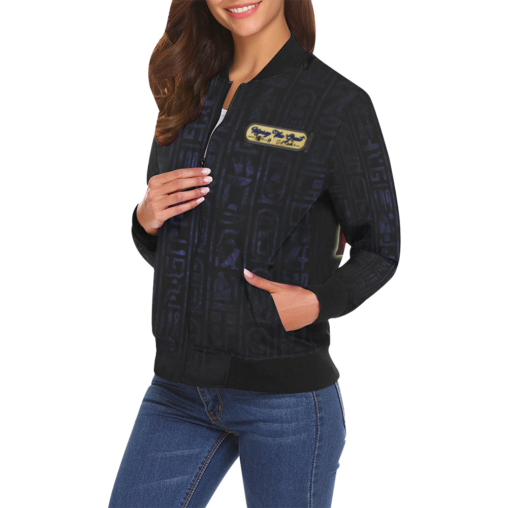 NIPSEY THA GREAT All Over Print Bomber Jacket for Women (Model H19)