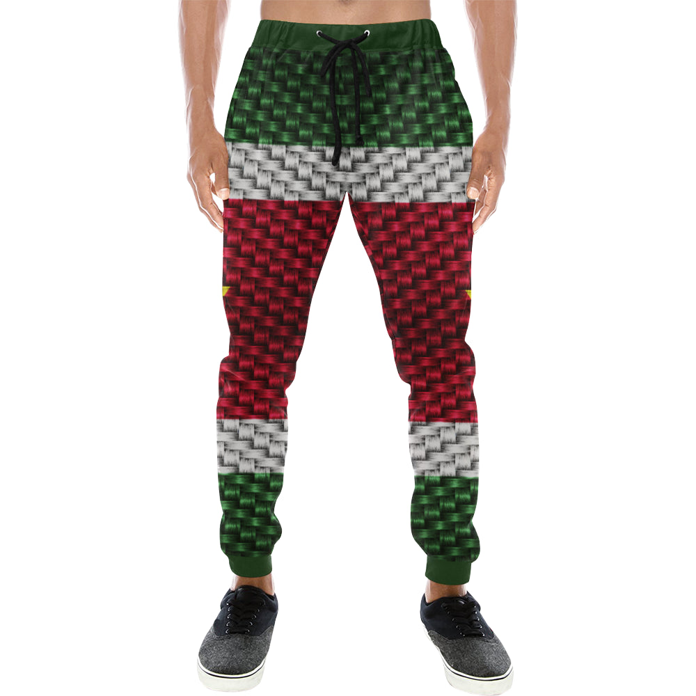 SURINAME FLAG Men's All Over Print Sweatpants (Model L11)