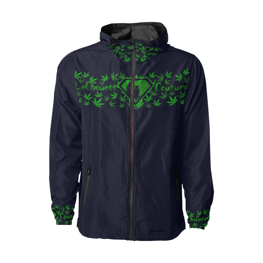 SUPER LCC NAVY WEED Unisex All Over Print Windbreaker