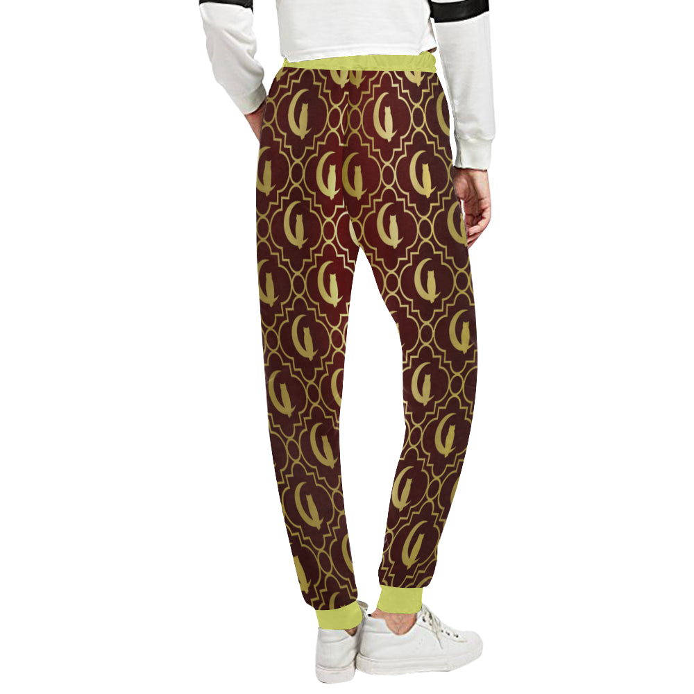 ELEGANCE BRDXGLD Women's All Over Print Sweatpants (Model L11)