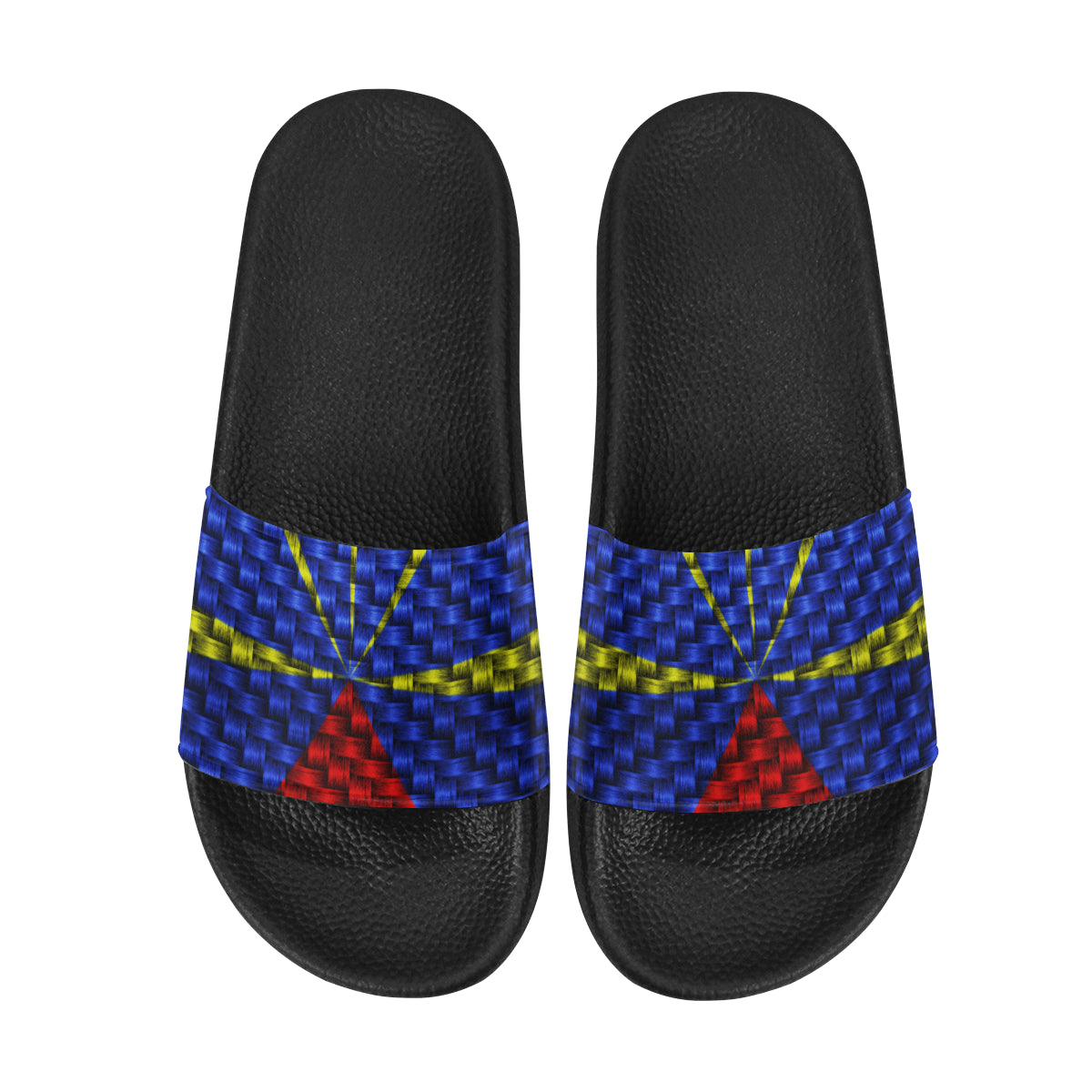 LA REUNION FLAG Men's Slide Sandals (Model 057)