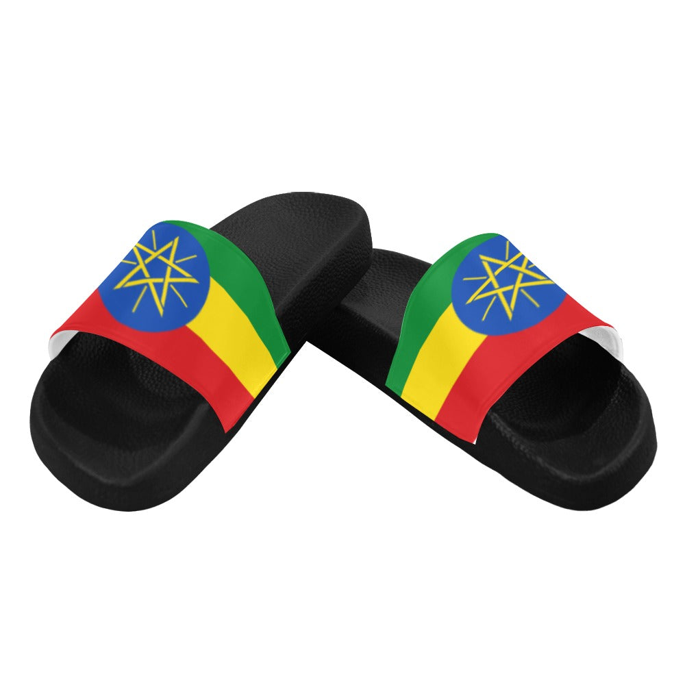 ETHIOPIA FLAG Women's Slide Sandals