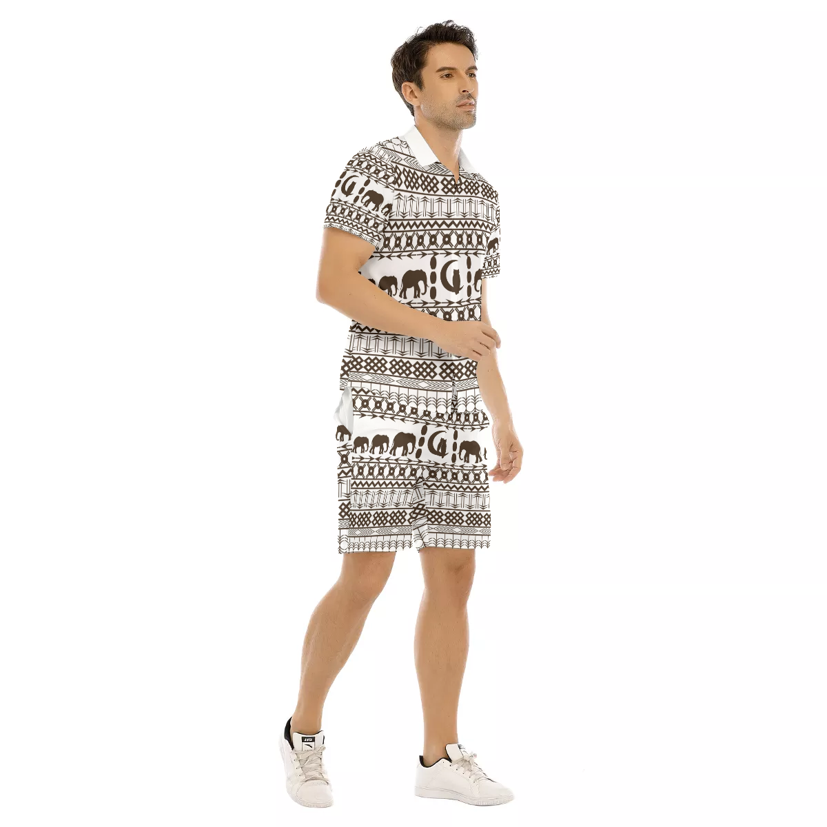 ELEPHANT ORNEMENT Men's Short Sleeve Shirt Sets