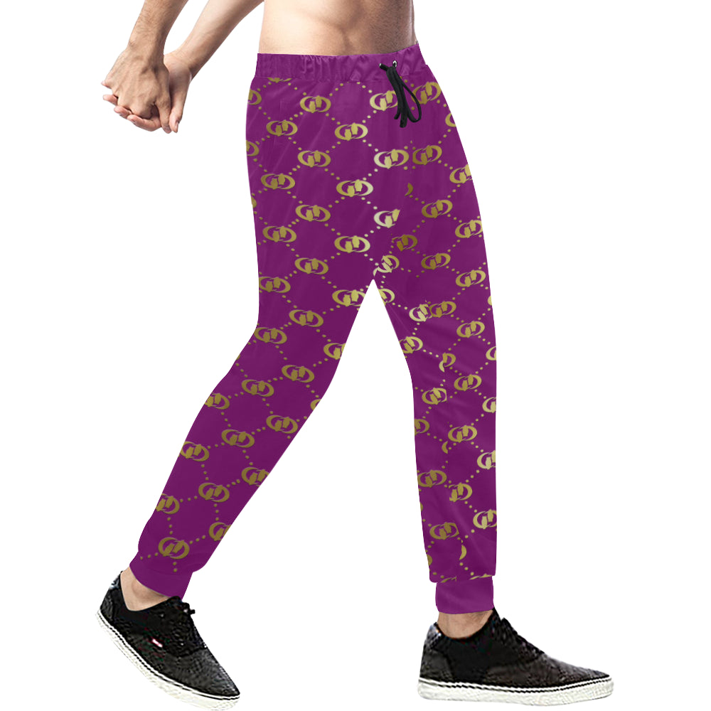 EXCELLANCE PRPLGLD Men's All Over Print Sweatpants (Model L11)