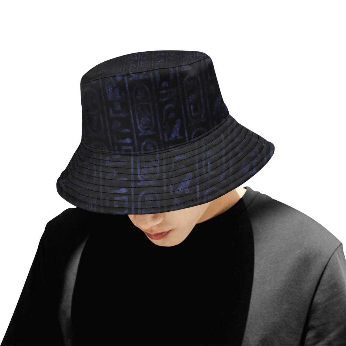 HOTEP HIERO All Over Print Bucket Hat for Men