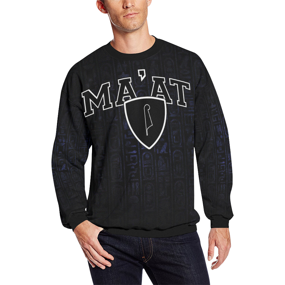 MA'AT Men's Oversized Fleece Crew Sweatshirt
