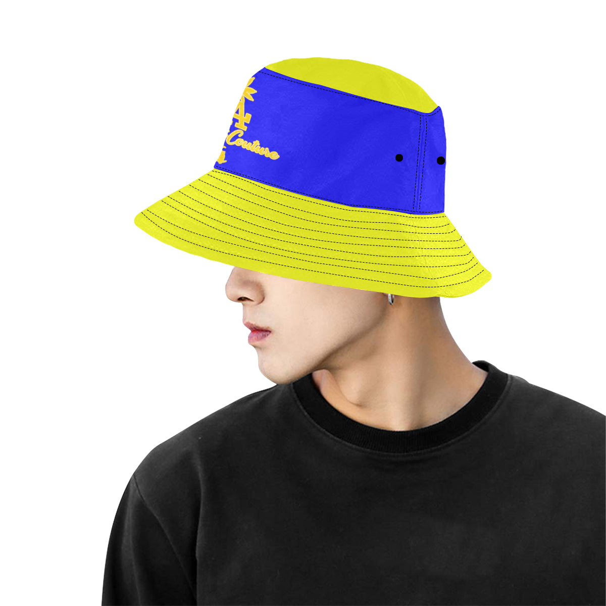 LCC FORNIA BLUE All Over Print Bucket Hat for Men