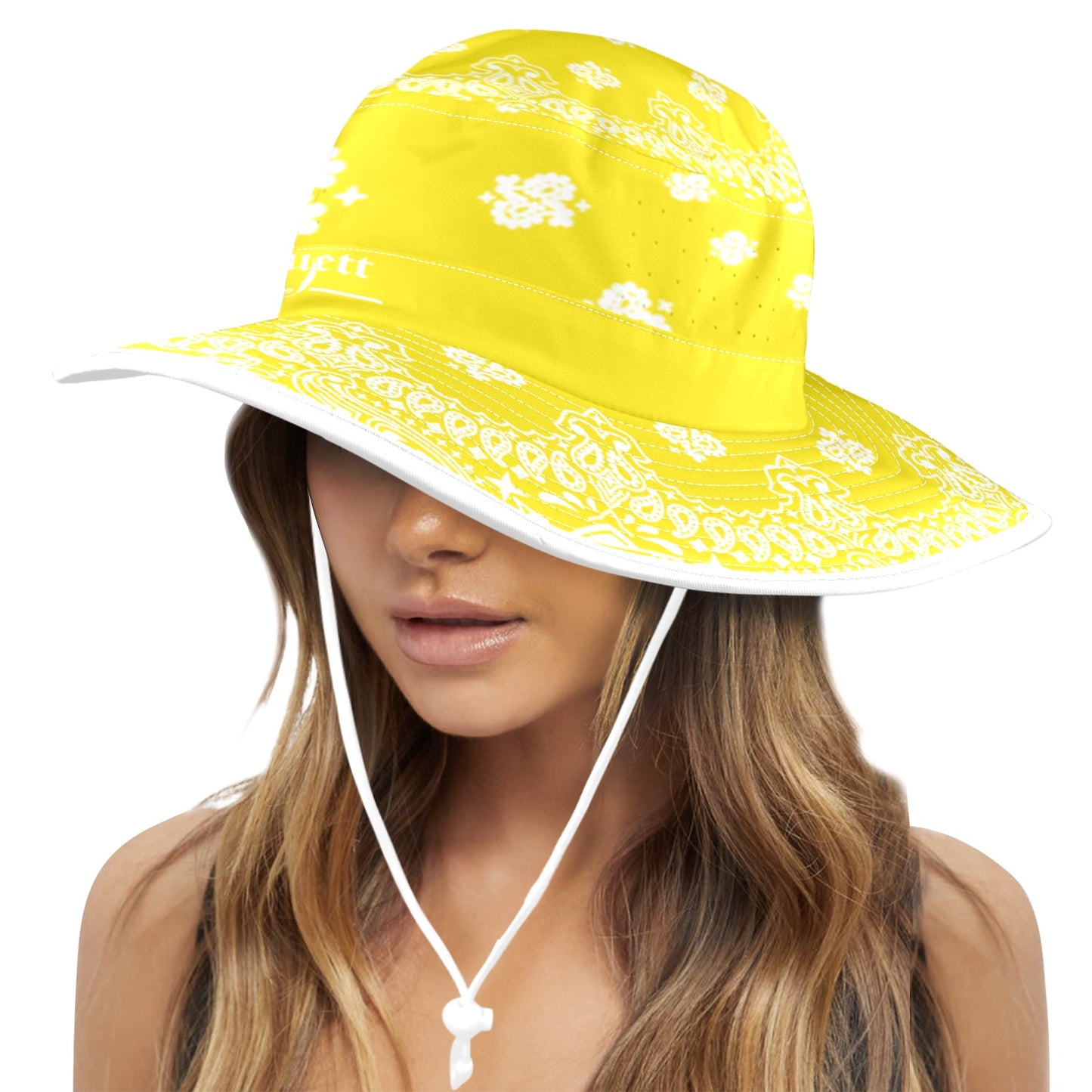 BANDANA Wide Brim Bucket Hat