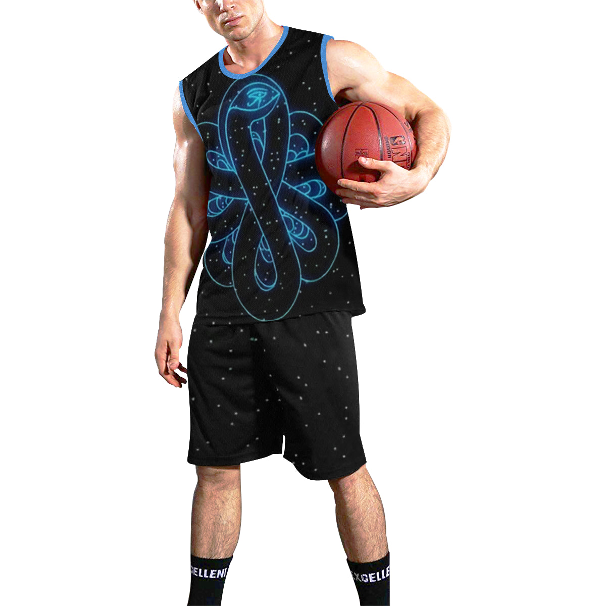 SNAKE OF CREATION WADJET All Over Print Basketball Uniform