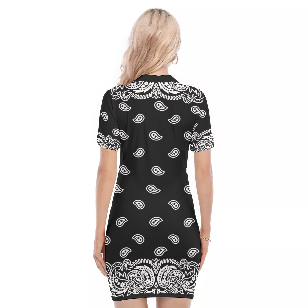 BANDANA FULLY BLC Women's Polo Collar Dress