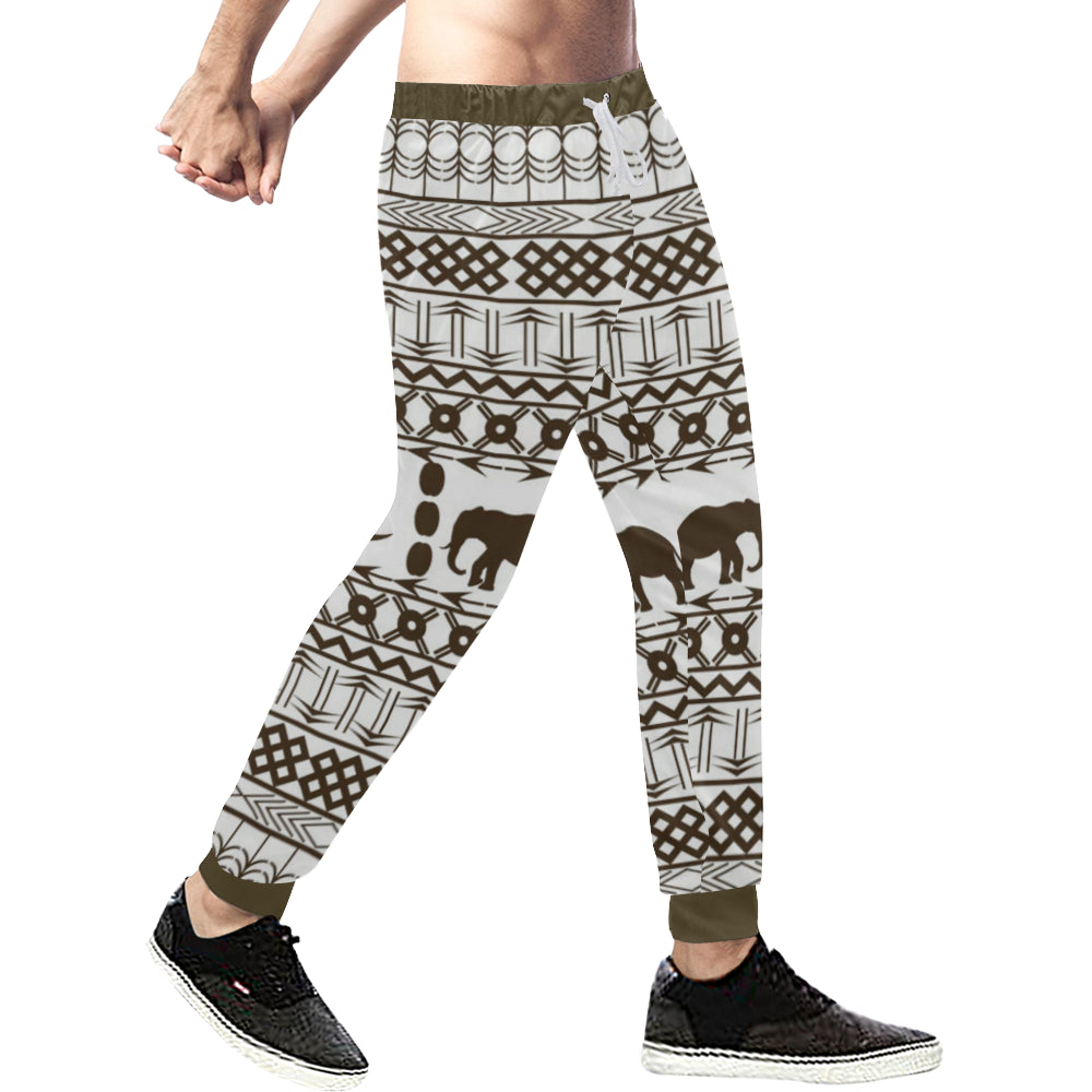 ELEPHANT ORNEMENT Men's All Over Print Sweatpants