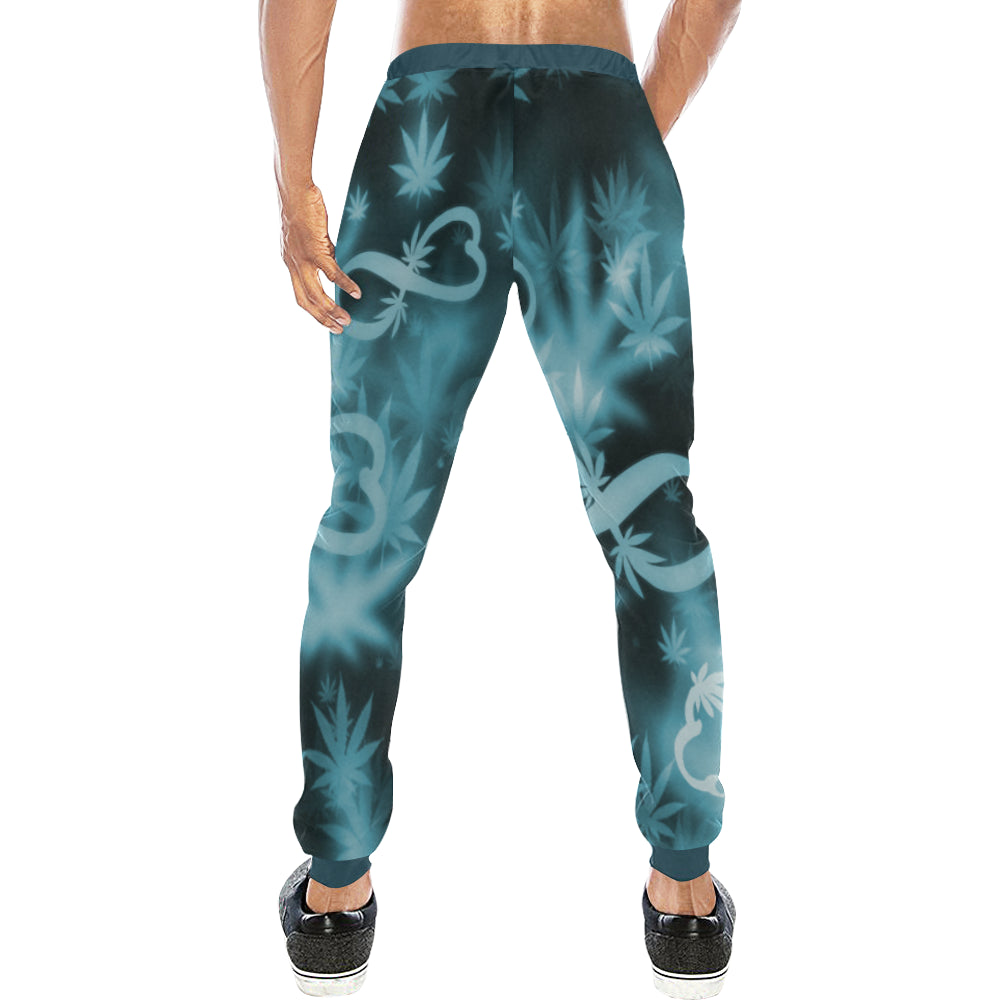 INFINITY BLUE COSMOS Men's All Over Print Sweatpants (Model L11)