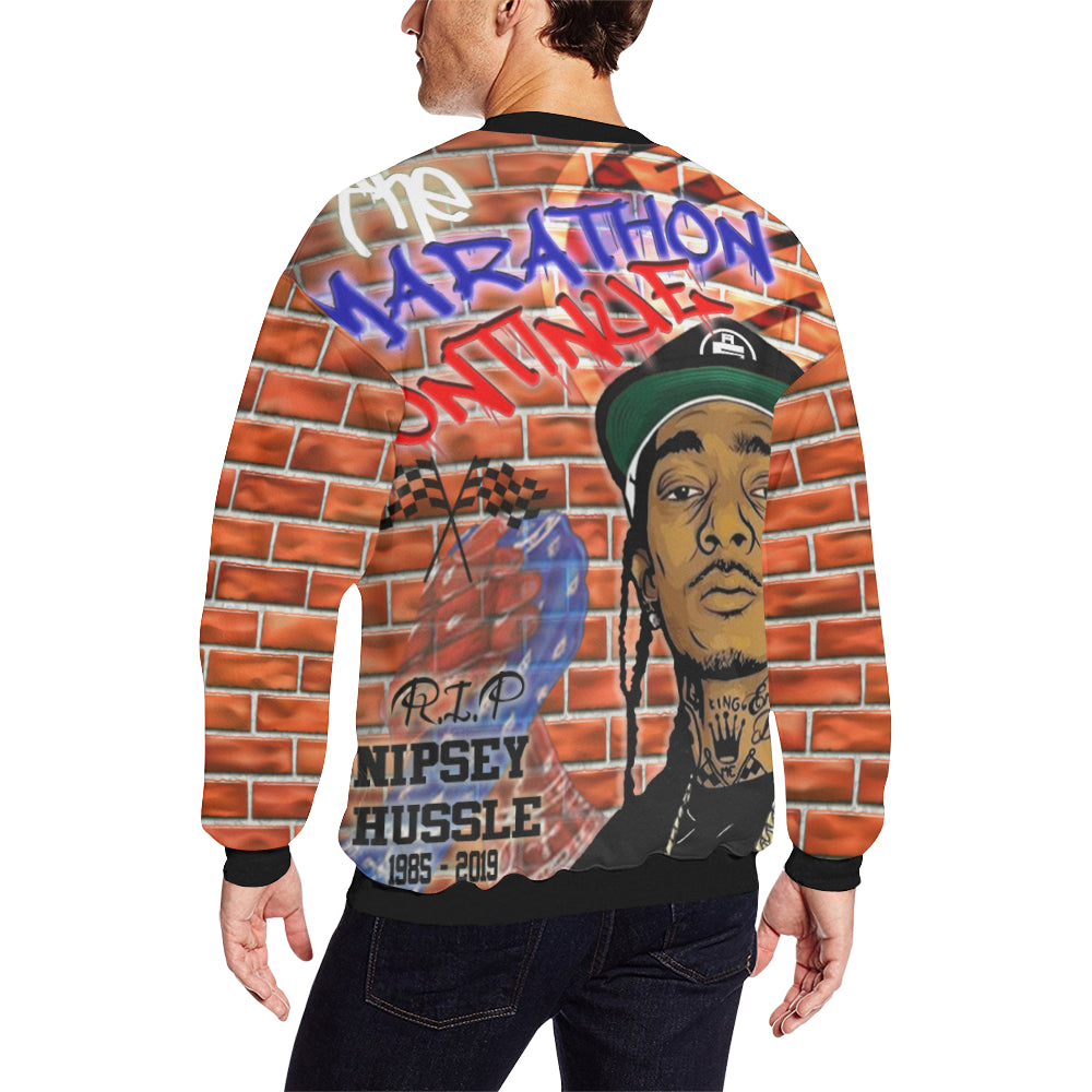 Cs'Up & Bs'Up United Men's Oversized Fleece Crew Sweatshirt