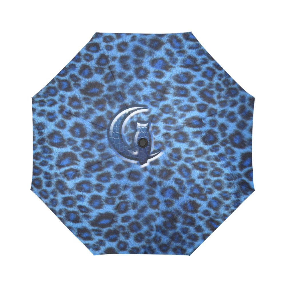 TIGER BLUE SKIN Auto-Foldable Umbrella