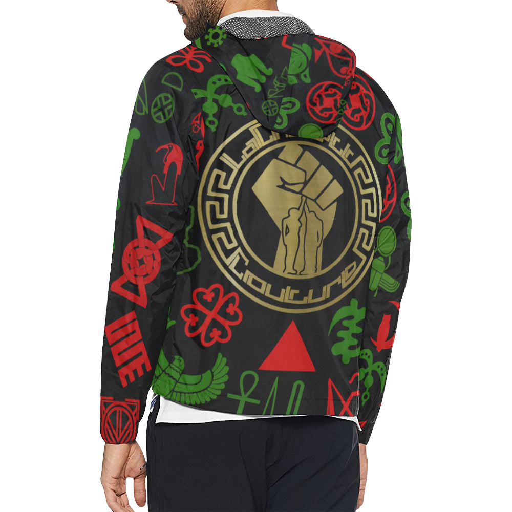 KMT WORLD FIST UP All Over Print Windbreaker for Unisex