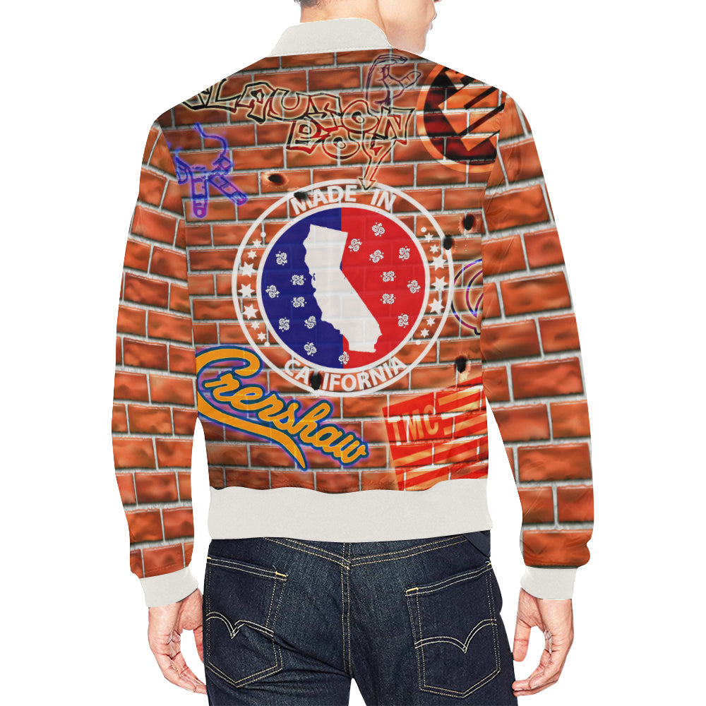 NIPSEY THE MARATHON CONTINUE All Over Print Bomber Jacket for Men (Model H19)