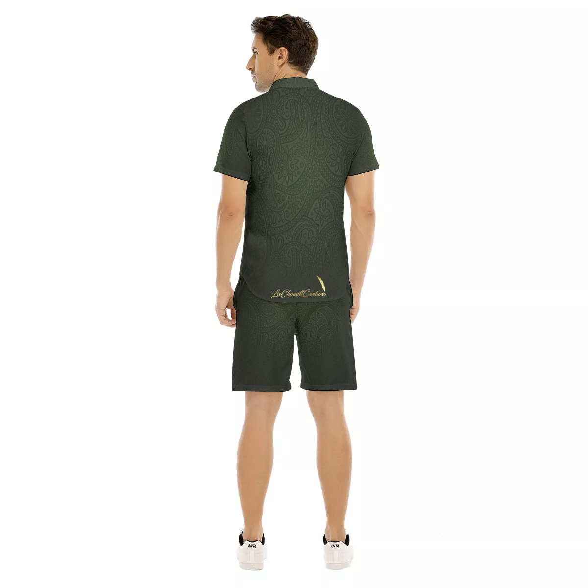 BANDANA LUXURY KAKI Men's Short Sleeve Shirt Sets