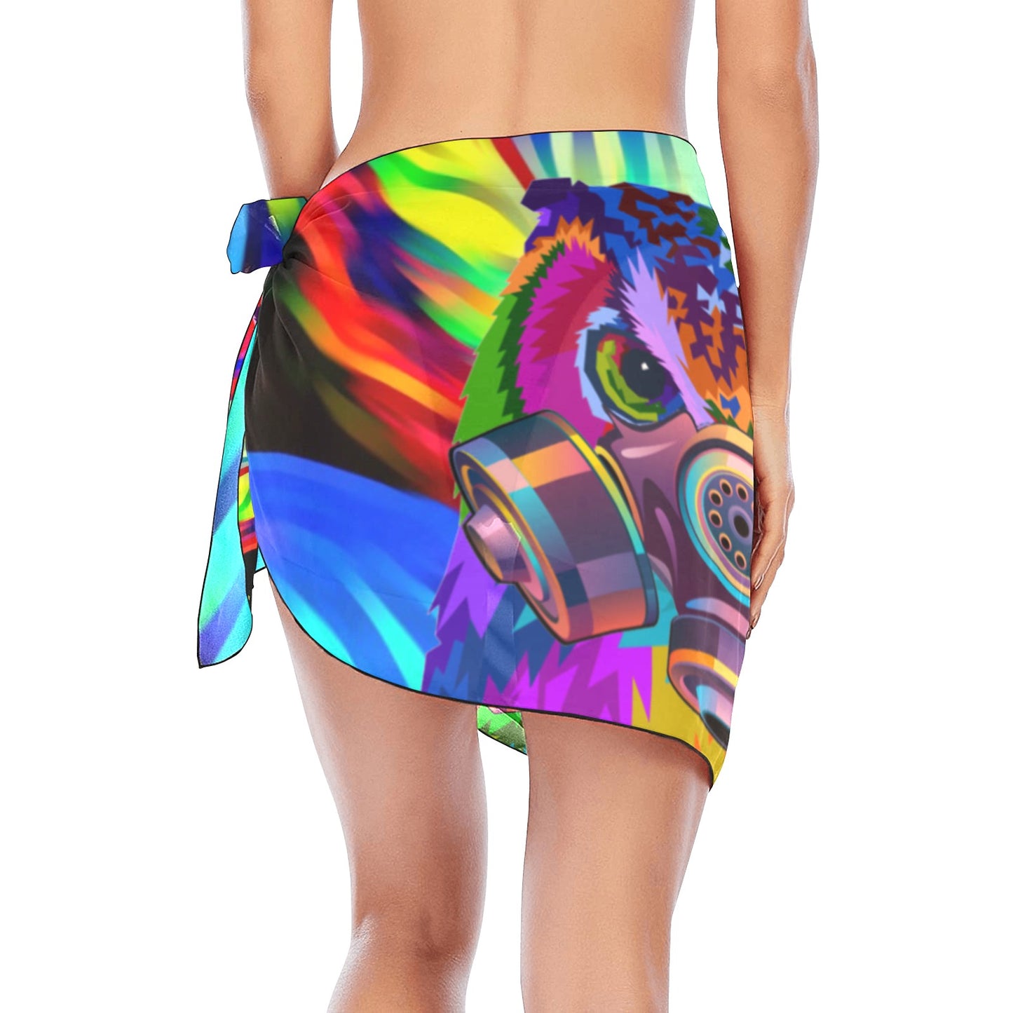 COLORING OWL Beach Sarong Wrap