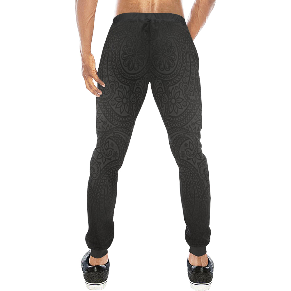 LUXURY GANG BLACC Men's All Over Print Sweatpants (Model L11)