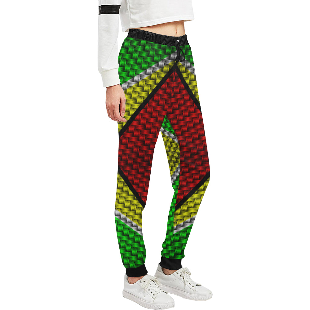 GUYANA FLAG Women's All Over Print Sweatpants (Model L11)