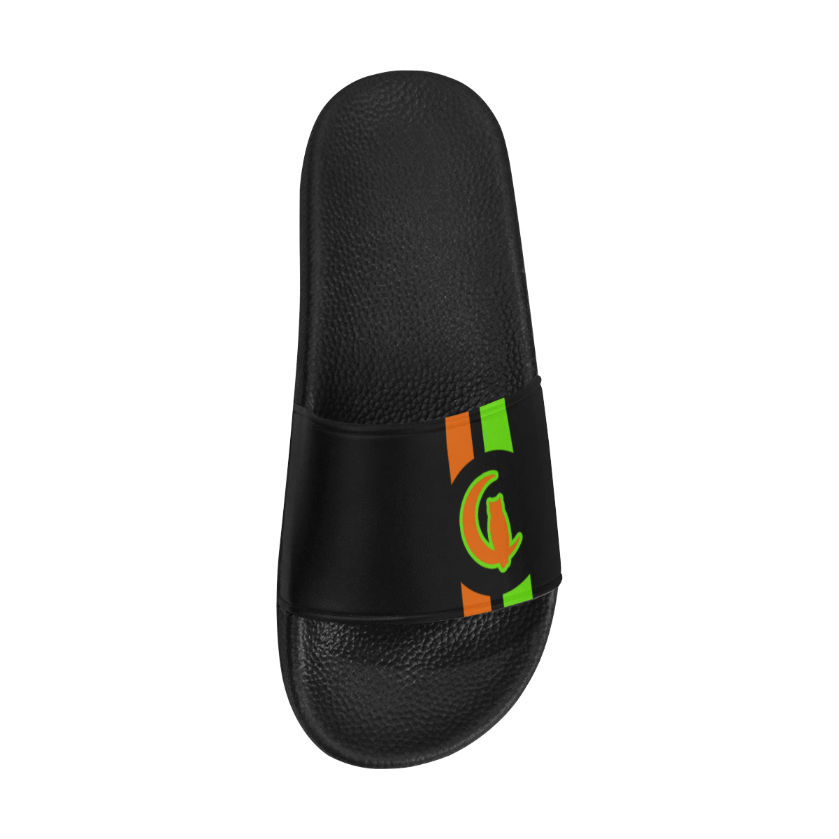 FRESH UP ORANGE Men's Slide Sandals (Model 057)