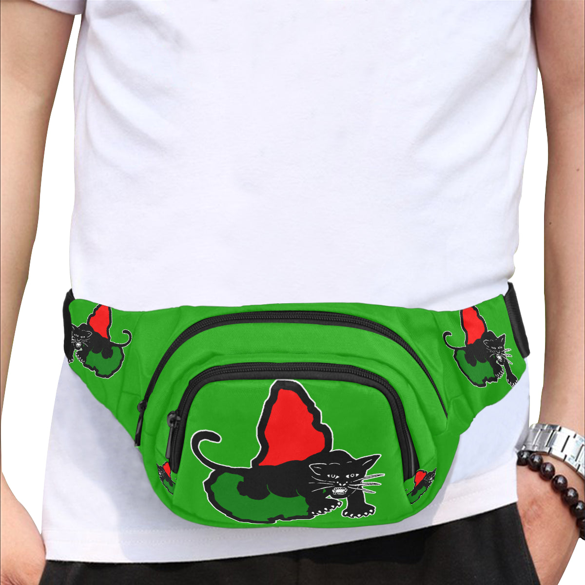 BLACC PANTHER GREEN KMT Fanny Pack/Small