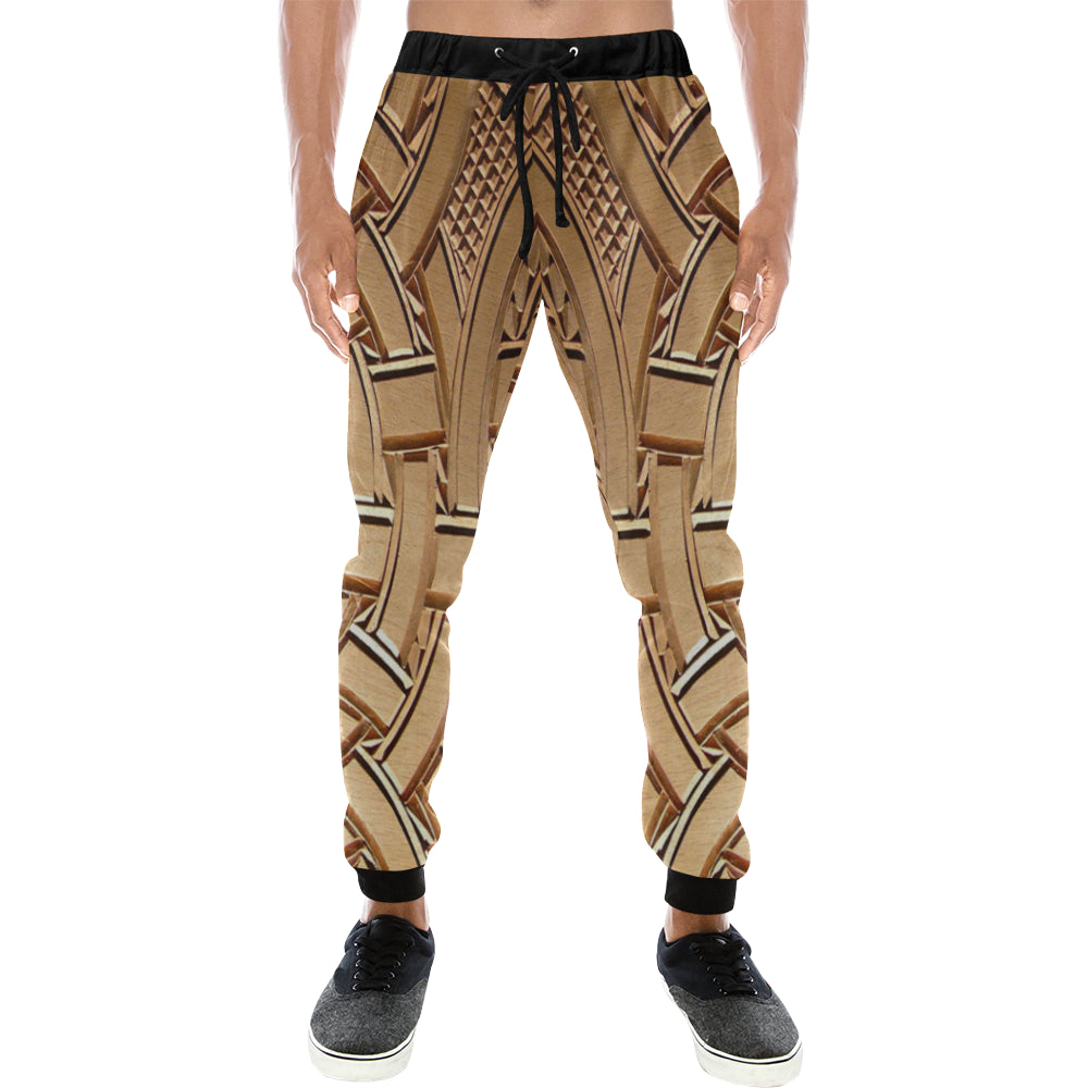 TEMBE ART WOOD Men's All Over Print Sweatpants
