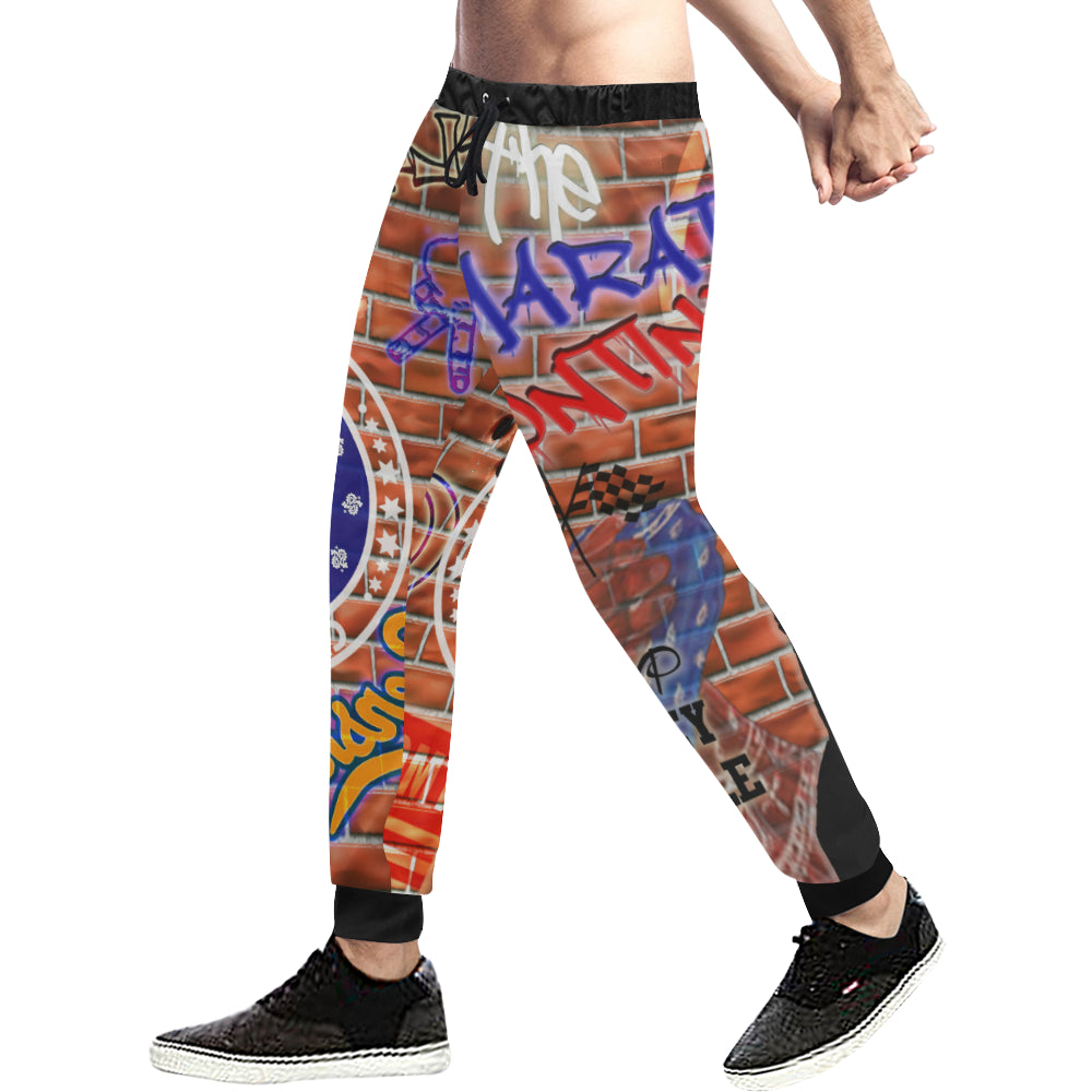 NIPSEY MARATHON CONTINUE Men's All Over Print Sweatpants (Model L11)