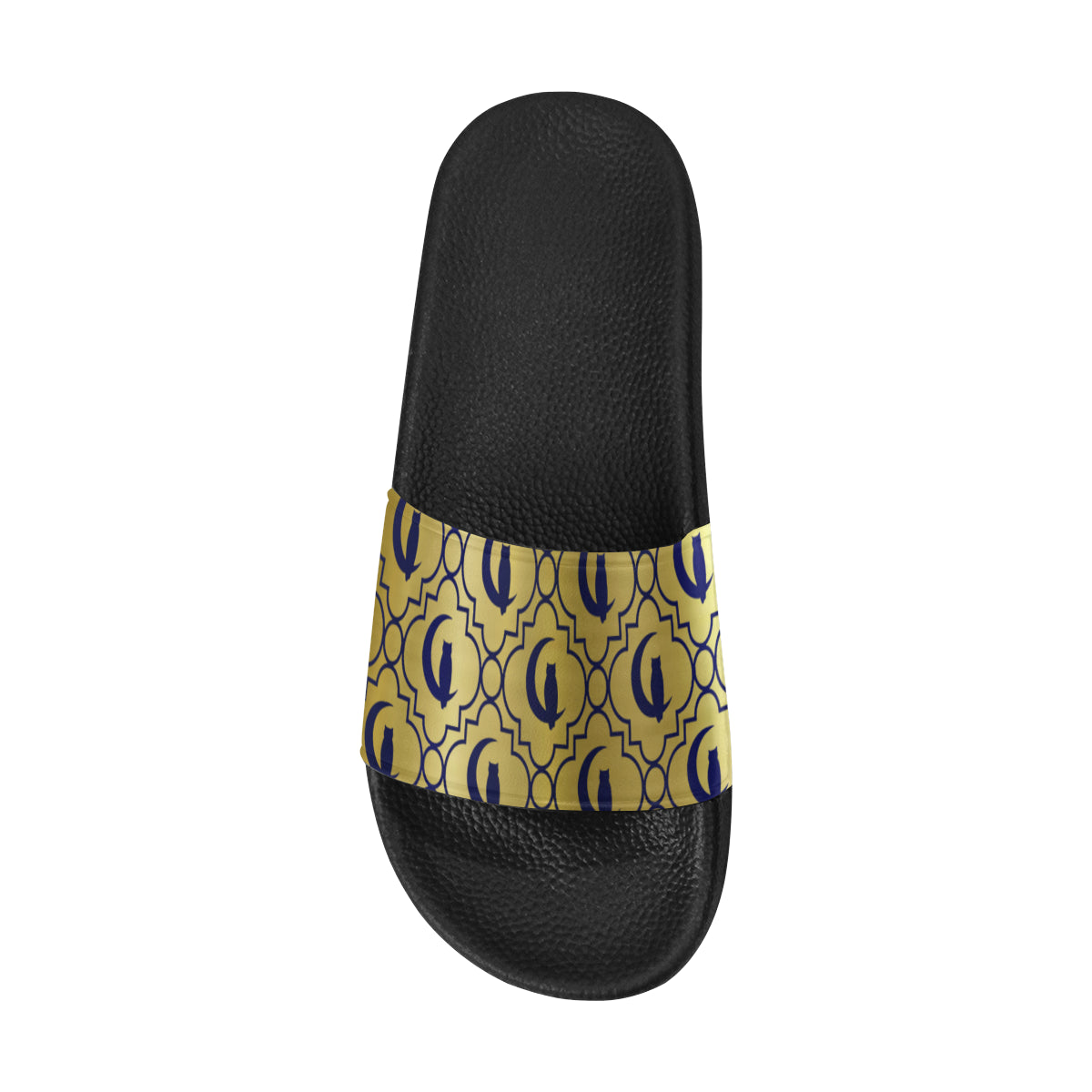 ELEGANCE GOLDIE BLUE Men's Slide Sandals (Model 057)