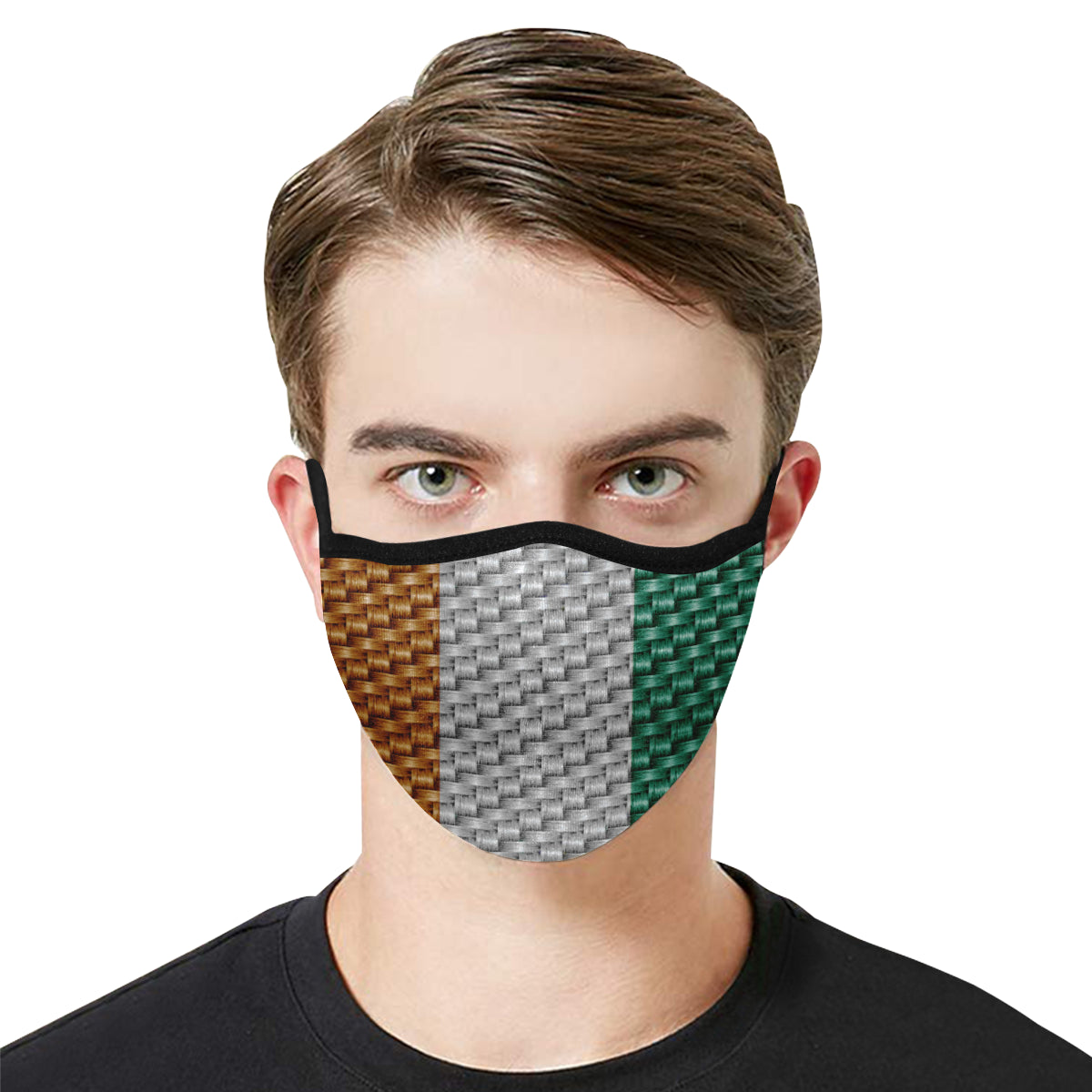 COTE D'IVOIRE FLAG Mouth Mask in One Piece (2 Filters Included)