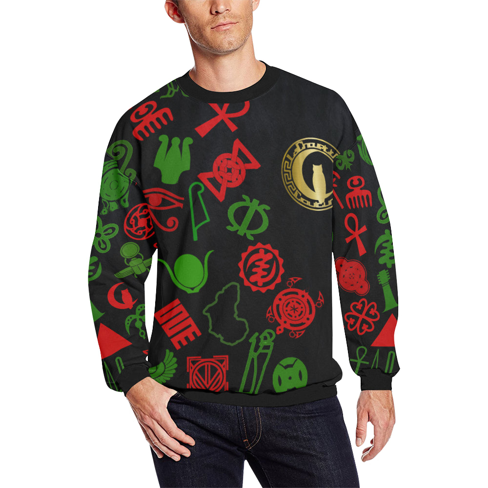 KMT WORLD Men's Oversized Fleece Crew Sweatshirt