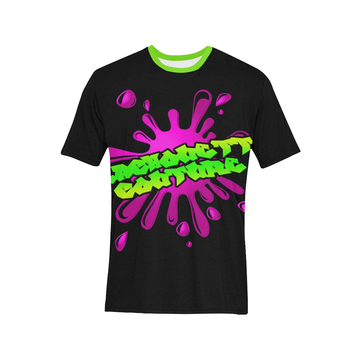 SPLASH OUT BLC Men's All Over Print T-Shirt (Solid Color Neck) (Model T63)